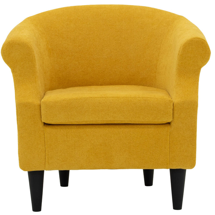 Adea Polyester Barrel Chair Lark Manor™ Fabric: Chloe Marigold