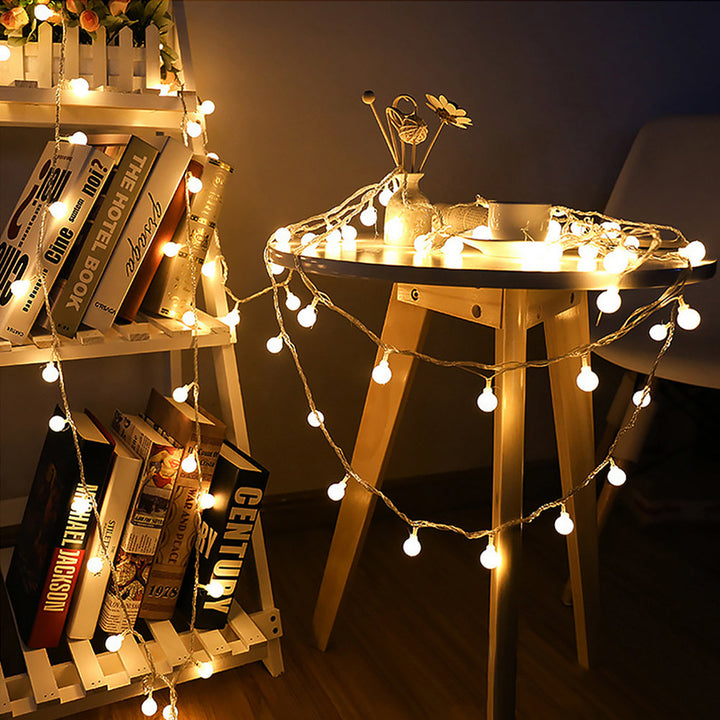 33'' Indoor LED 100 - Bulb Globe String Light, Fairy String Lights The Party Aisle™ Bulb Color: Warm White