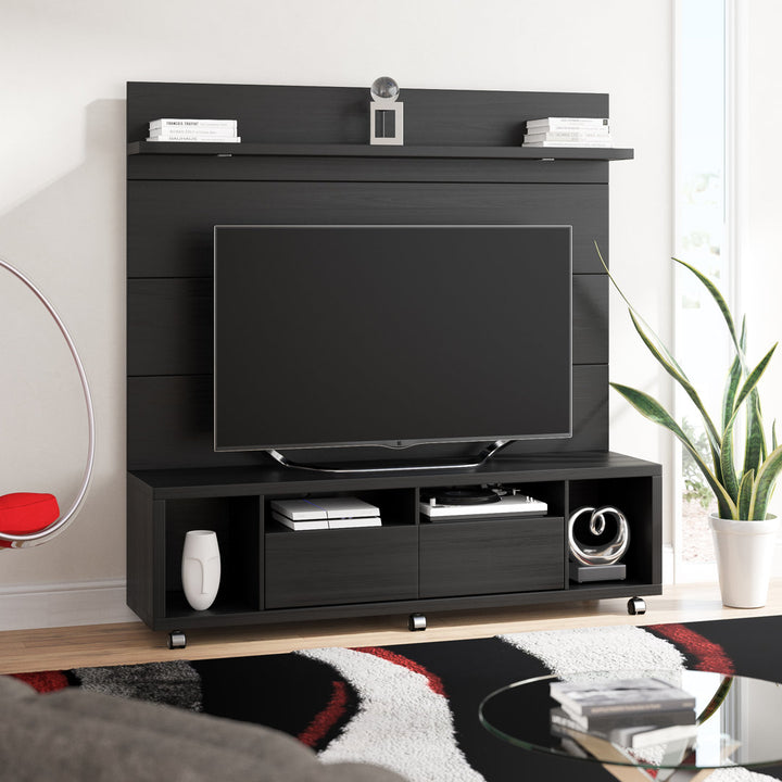 Bassetti TV Stand for TVs up to 60" Brayden Studio® Color: Black Gloss / Black Matte