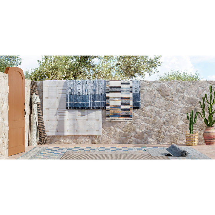 Tiza Geometric Brown/Black Indoor / Outdoor Area Rug Joss & Main Rug Size: Rectangle 7'10" x 10'9"