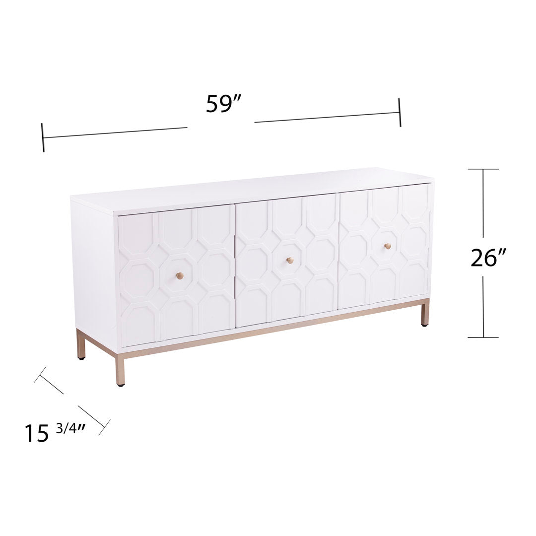 63.5" Wide Buffet Table Everly Quinn