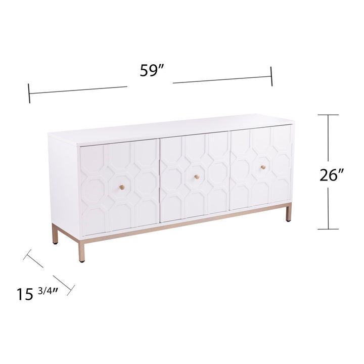 63.5" Wide Buffet Table Everly Quinn