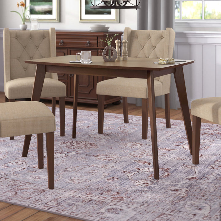 Bartlow 47.25" Rubberwood Solid Wood Dining Table Wade Logan®