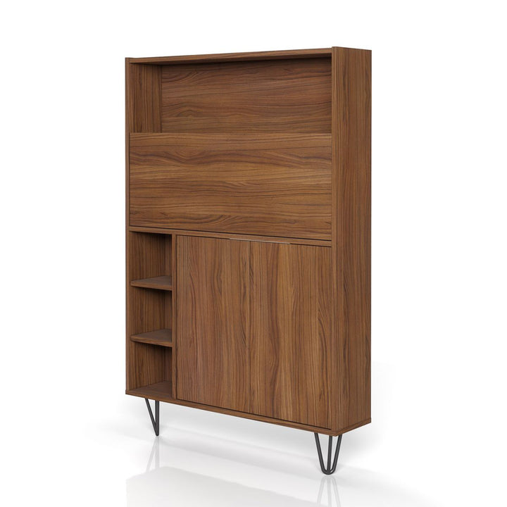 Barta Secretary Desk Wade Logan® Color: Walnut