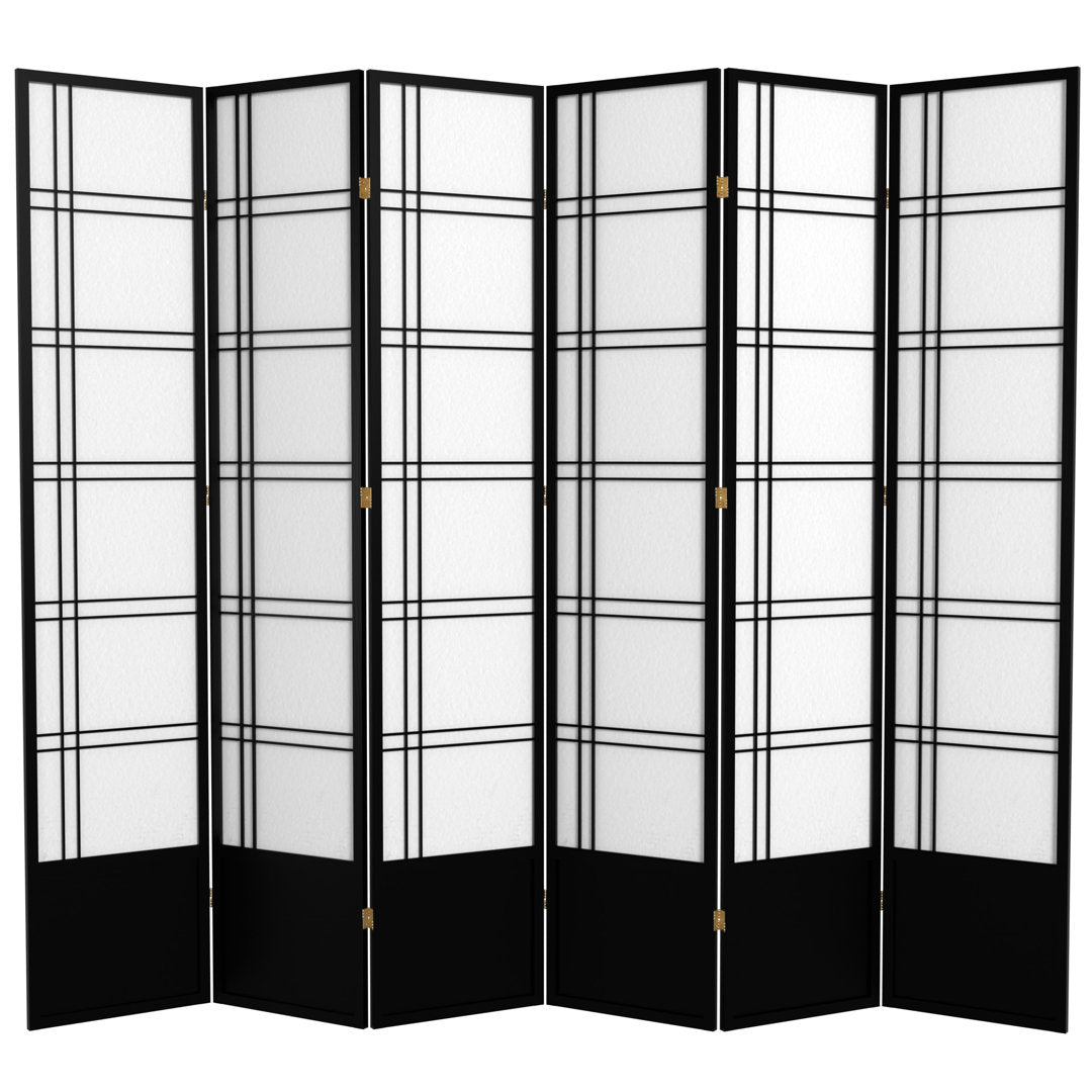 Keitez Folding Room Divider Winston Porter Color: Black Number of Panels: 6 Panels