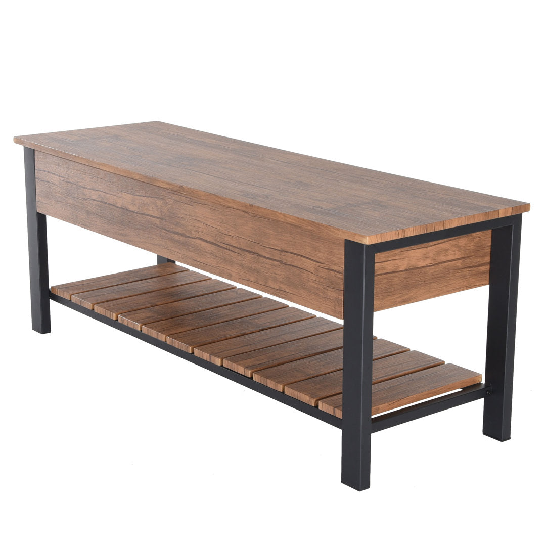 Hollen Storage Bench Three Posts™ Color: Walnut