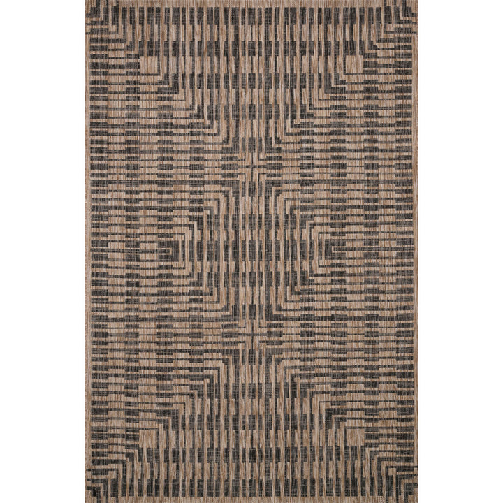Tiza Geometric Brown/Black Indoor / Outdoor Area Rug Joss & Main Rug Size: Rectangle 7'10" x 10'9"