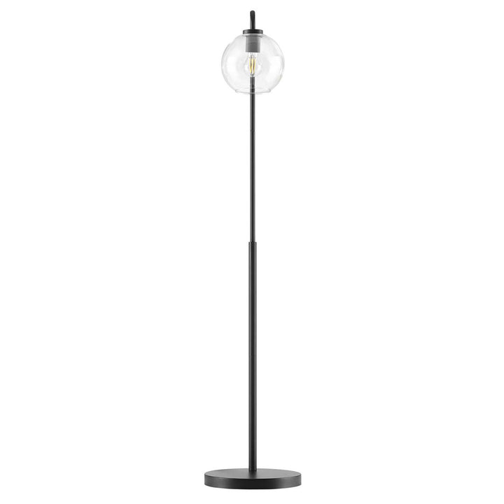Modway Silo Glass Globe Glass and Metal Floor Lamp Modway Base Finish: Black
