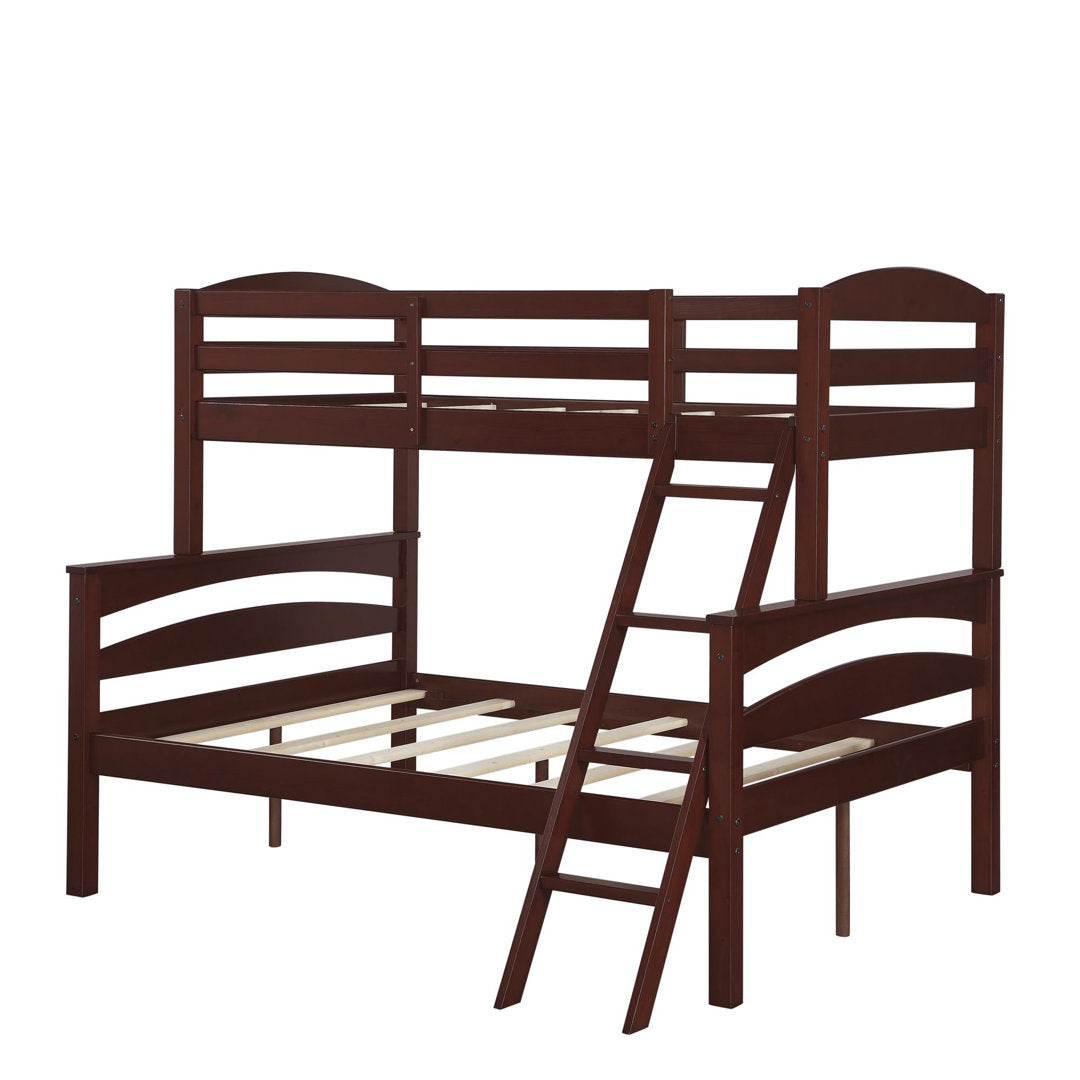 Barnett Twin over Full Bunk Bed Isabelle & Max™ Bed Frame Color: Espresso