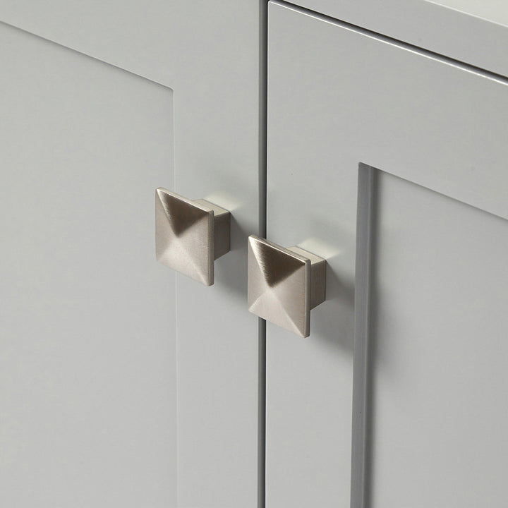 Amariani 37" Single Bathroom Vanity Set Latitude Run® Base Finish: Gray, Hardware Finish: Satin Nickel