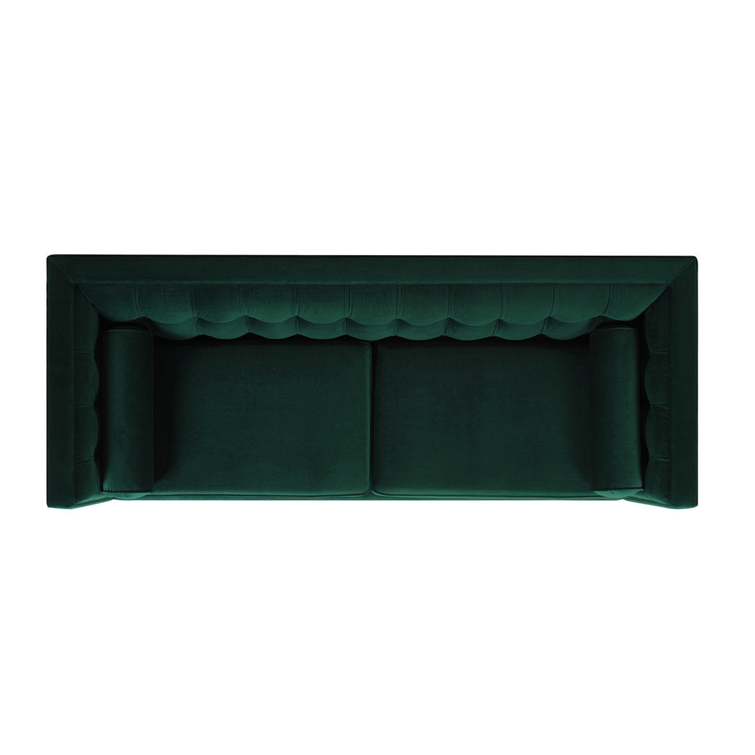 Allia 84" Tuxedo Arm Sofa Langley Street® Upholstery Color: Evergreen Velvet