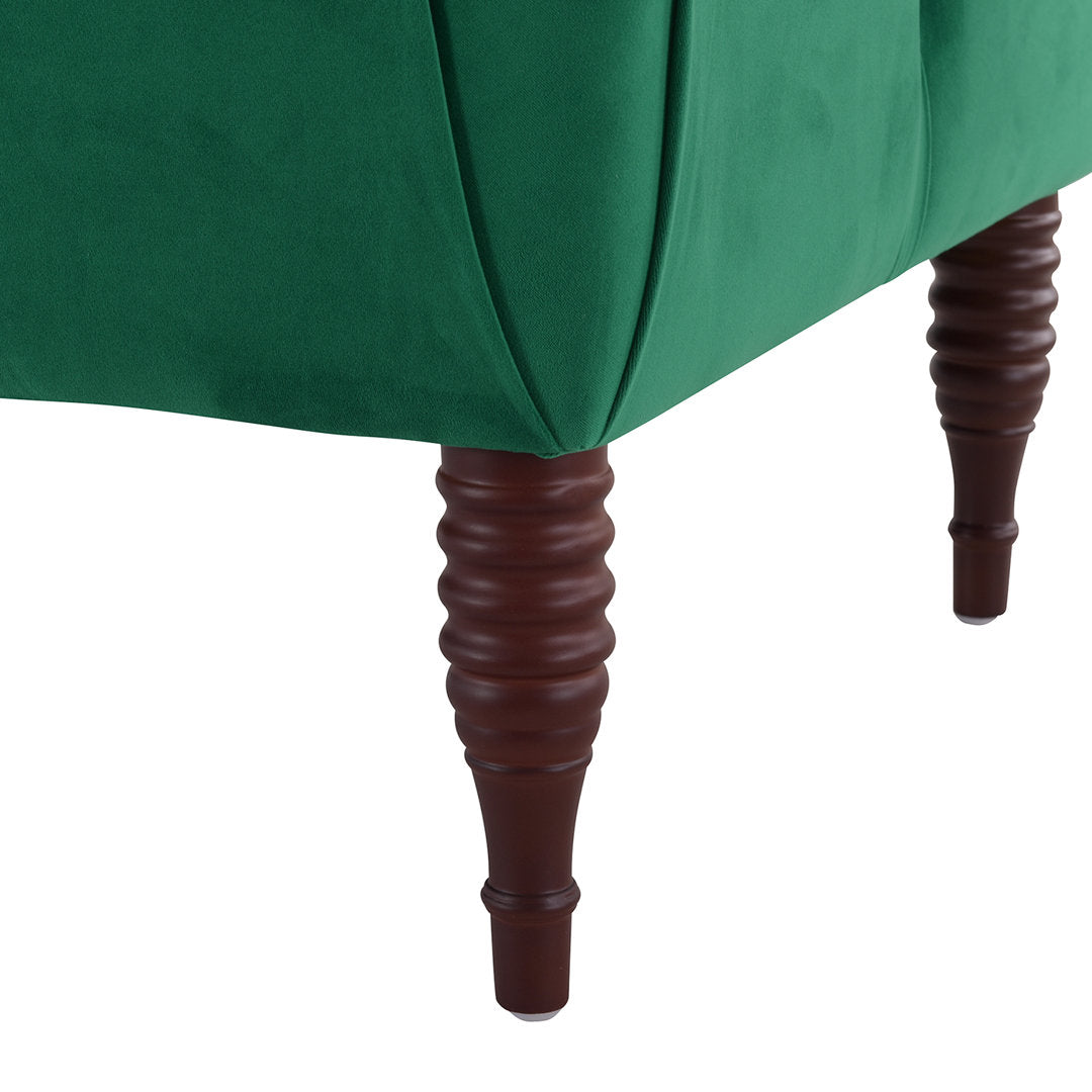 Kannon Tufted Right-Arm Chaise Lounge Willa Arlo™ Interiors Fabric: Velvet Ultramarine Green