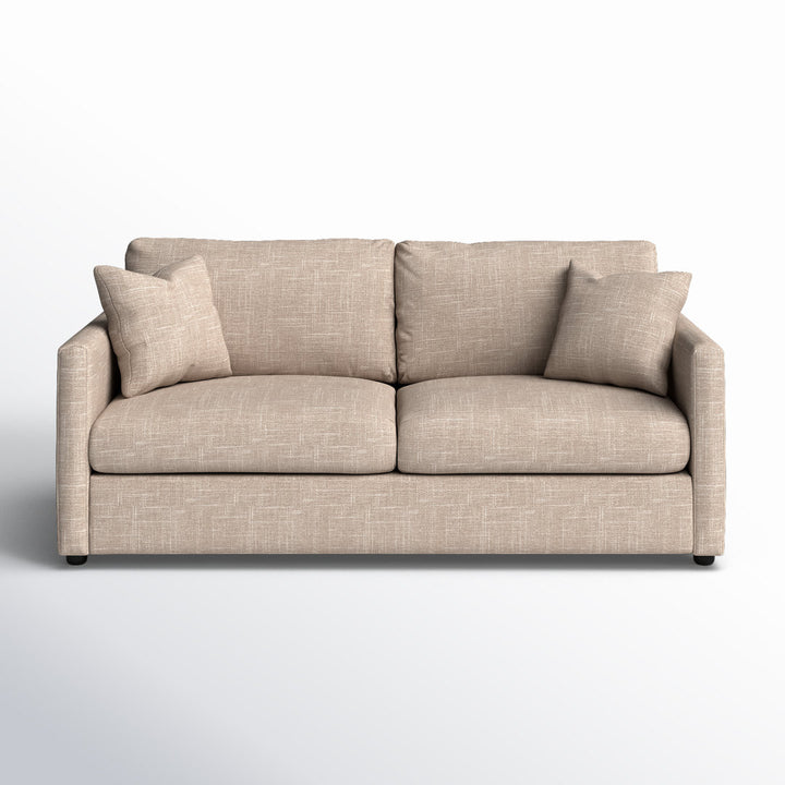 Godwin 75'' Upholstered Sleeper Sofa Joss & Main Fabric: Lena Ink Performance Linen Blend