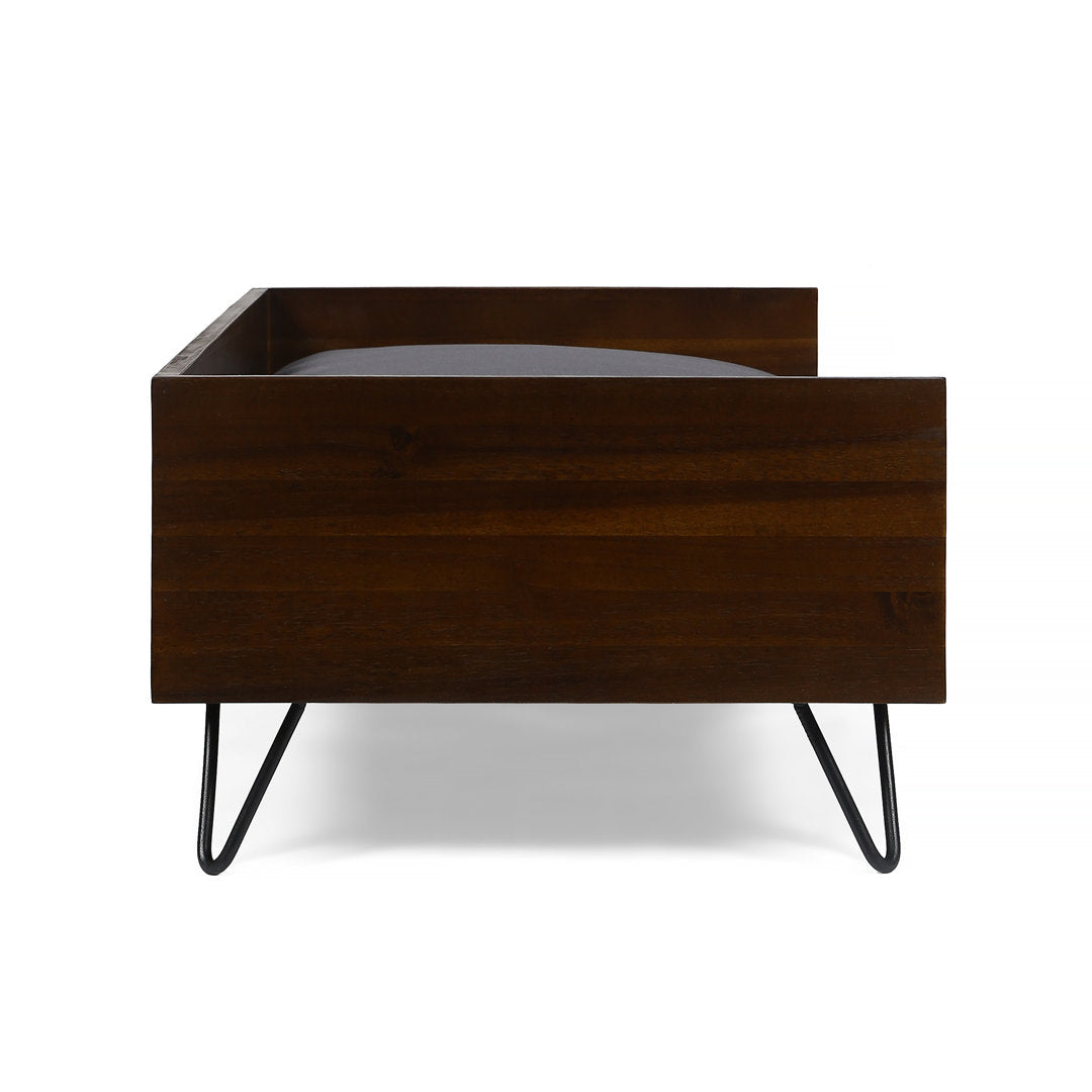 Kaylor Mid Century Modern Dog Sofa Tucker Murphy Pet™ Color: Dark Oak/Black/Dark Gray