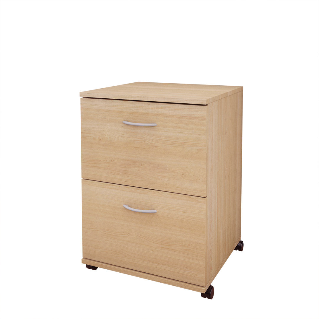 Carter 2-Drawer Vertical Filing Cabinet The Twillery Co.® Color: Natural Maple