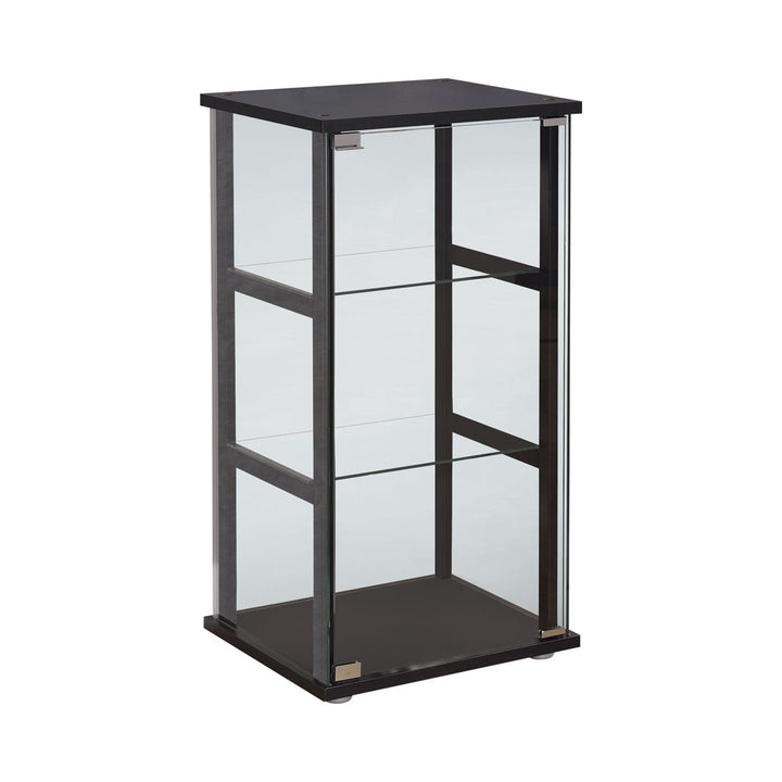 Acelynn 3-Tier Console Curio Cabinet Ebern Designs