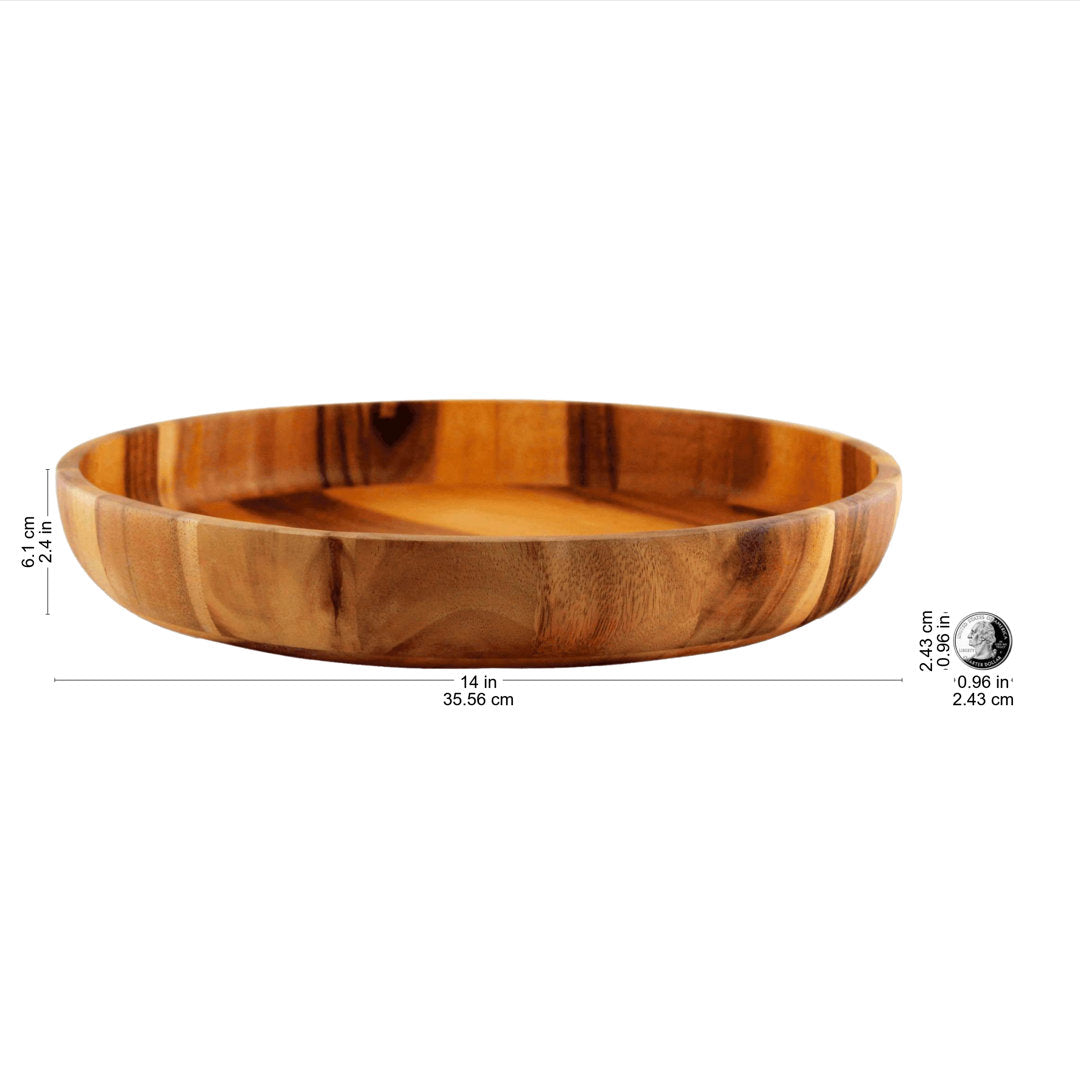 Acklin Nature Wood Serving Tray Union Rustic