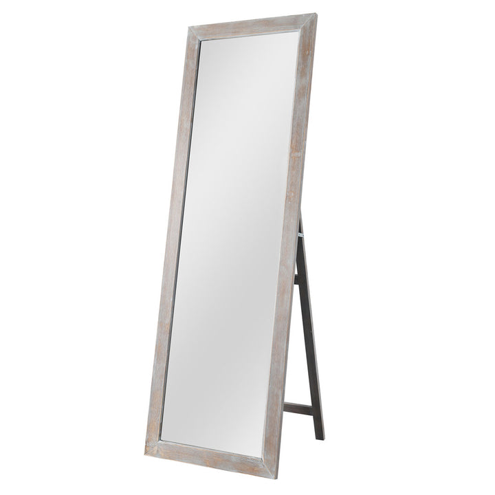 Eldorado Modern & Contemporary Full Length Mirror Three Posts™ Finish: Nature Wood