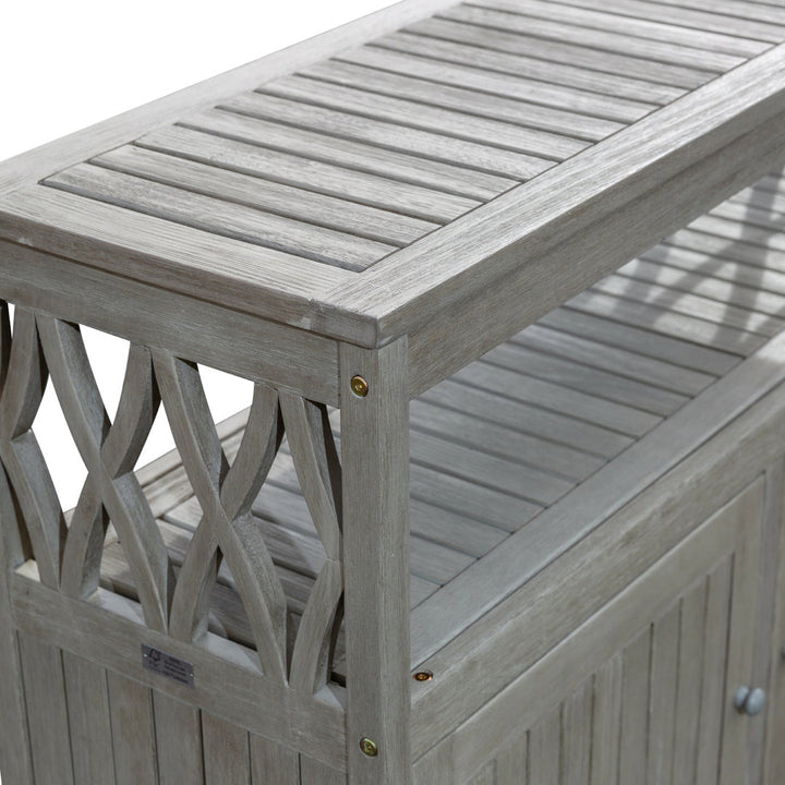 Buecker Wooden Buffet and Console Table Highland Dunes Color: Driftwood Gray