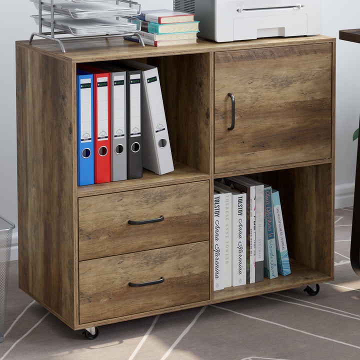 Valles 2-Drawer Lateral Filing Cabinet Union Rustic Color: Rustic Brown