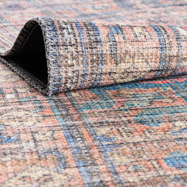 Hadsell Machine Made Power Loom Antique Blue Area Rug Langley Street® Rug Size: Square 7'3"