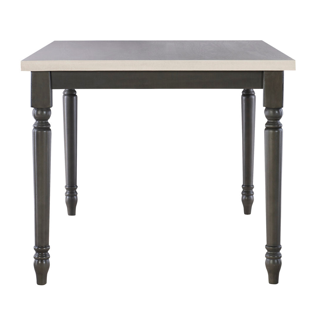 Io 60" Two Tone Solid Wood Farmhouse Dining Table Laurel Foundry Modern Farmhouse® Color: Smokey White Top/Gray Base