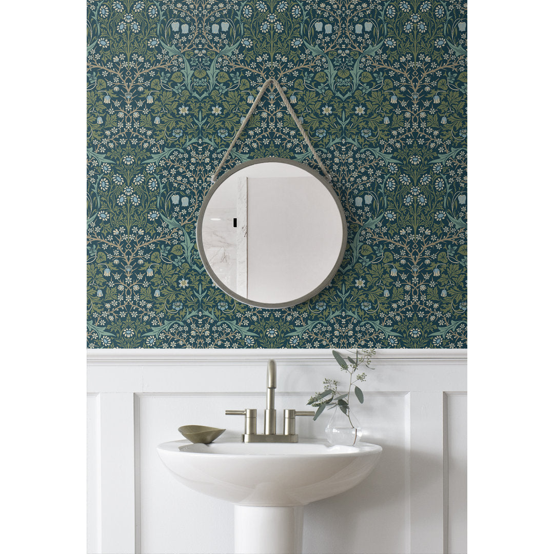 Malmberg Victorian Garden 18' L x 20.9" W Peel and Stick Wallpaper Roll Three Posts™