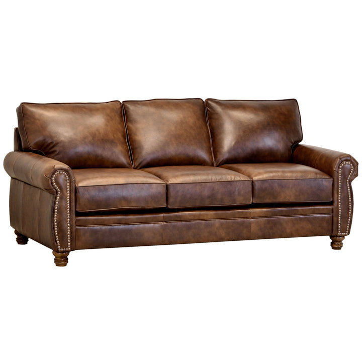 Eddahbi Brown Top Grain Leather Sofa And Loveseat Charlton Home®