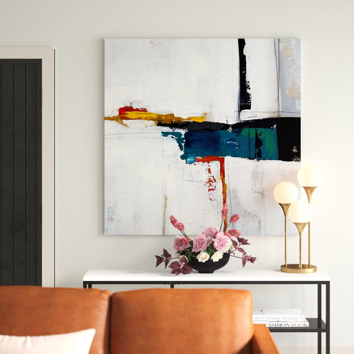 Seconds of Circumstance II by Sydney Edmunds - Painting Print on Canvas Mercury Row® Size: 48" H x 48" W Format: Wrapped Canvas