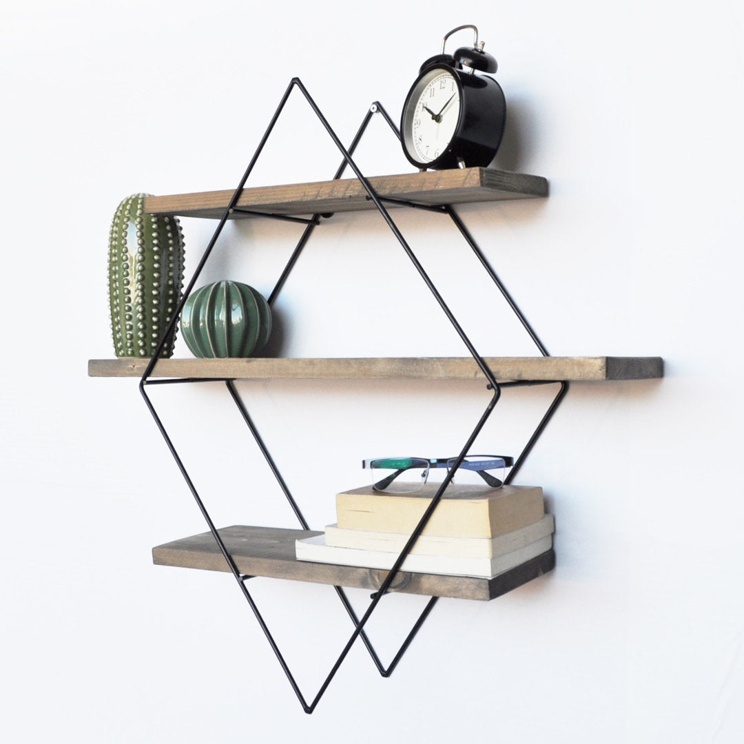 Alyssa 3 Piece Diamond Solid Wood Tiered Shelf Mistana™