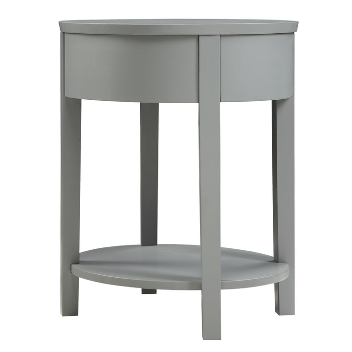 Zaheed End Table with Storage Red Barrel Studio® Color: Gray