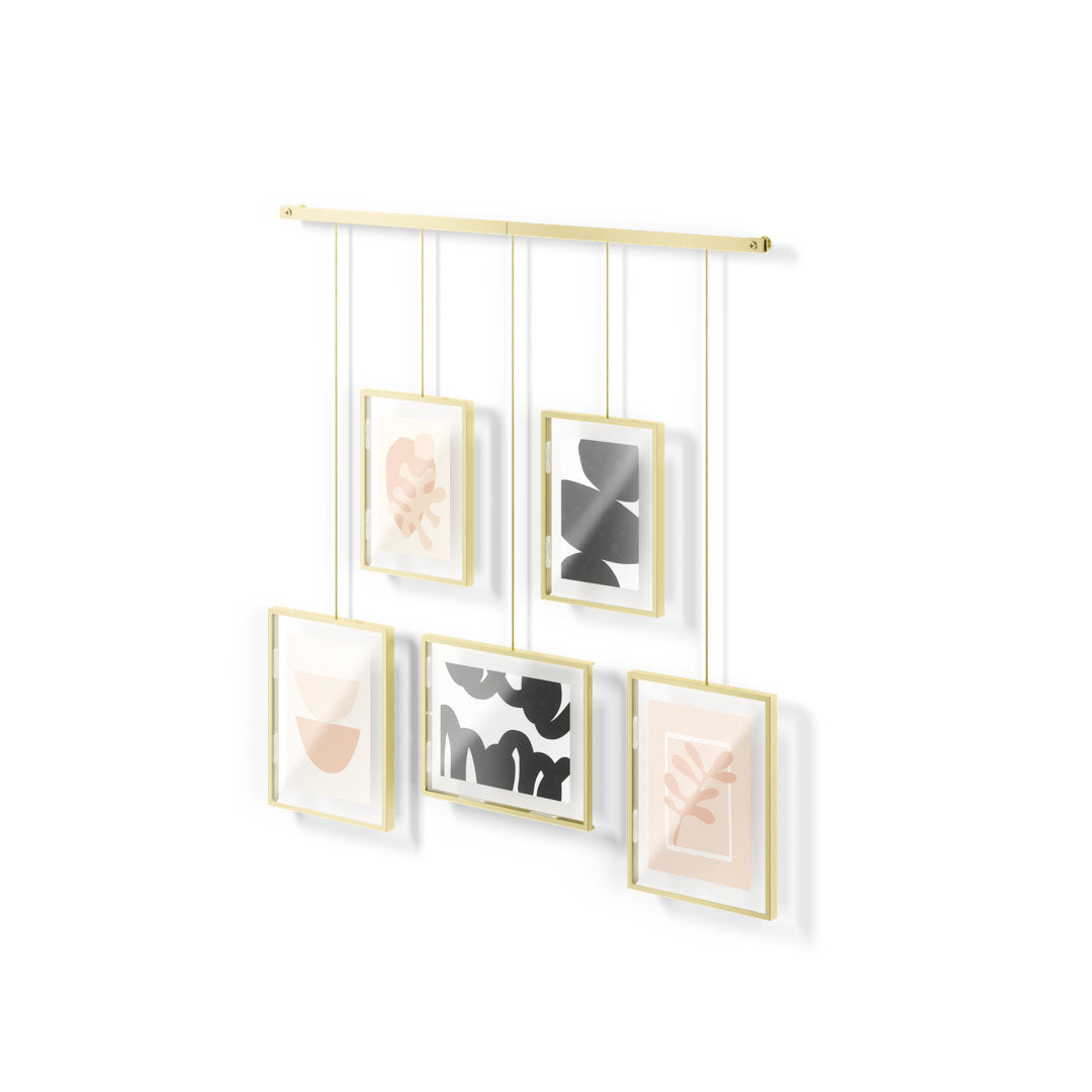5-Piece Matte Metal Collage Frame Set Umbra Color: Matte Brass