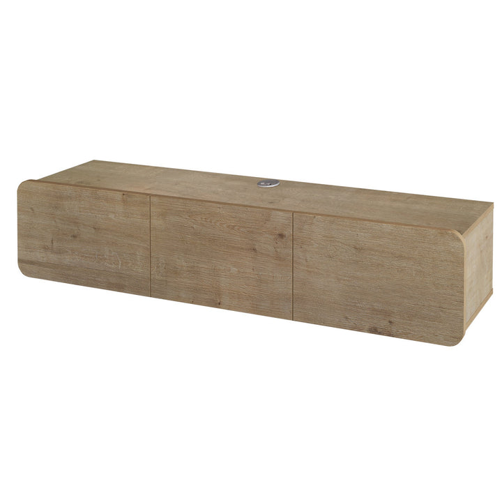 Callysta Floating TV Stand Up to 78" TV's Wall Mounted Media Console Millwood Pines Color: Natural