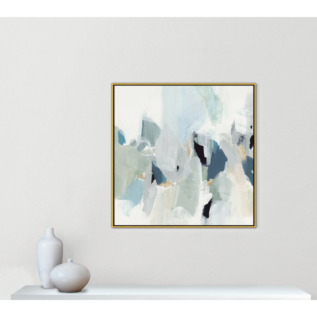 Little Talks II by Isabelle Z - Picture Frame Print on Canvas Casa Fine Arts Size: 41.5" H x 41.5" W x 2" D Format: Gold Floater Framed Canvas
