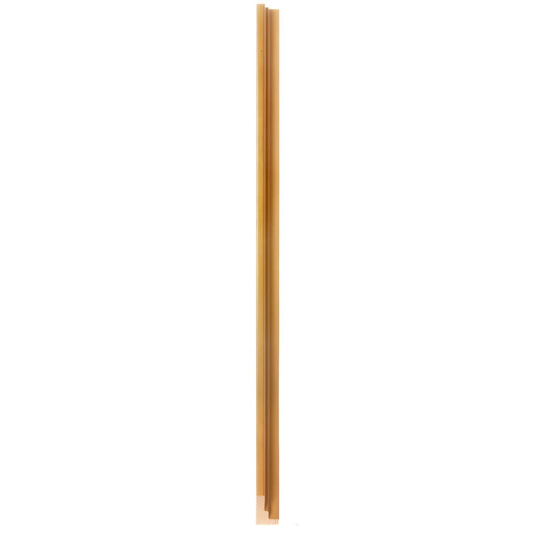 Abstract Navy Gold Paint - Wrapped Canvas Painting Print Mercury Row® Frame Color: White Size: 12"H x 18"W Format: Framed Print with Mat