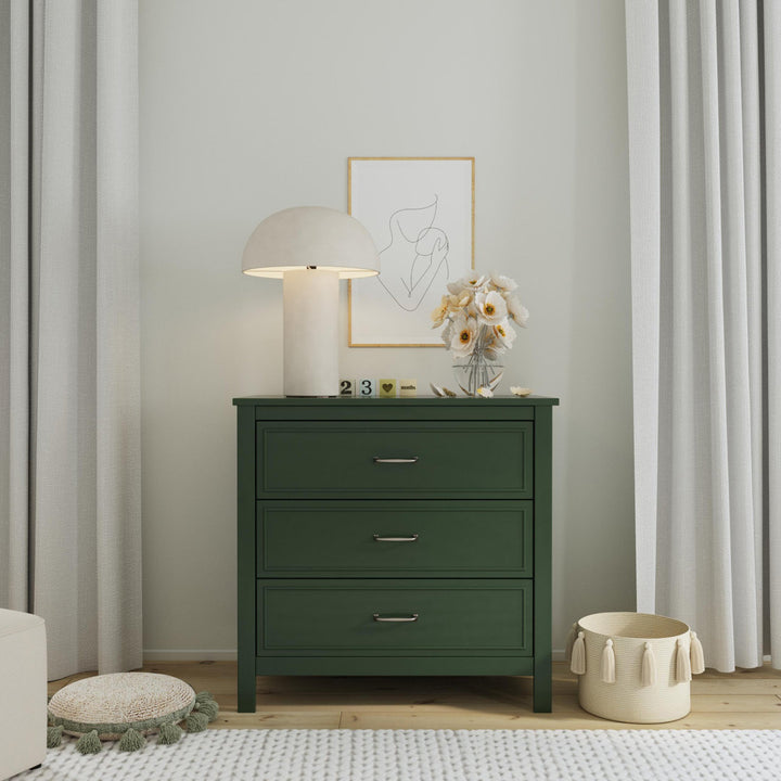 Charlie 3 Drawer Dresser daVinci Color: Forest Green