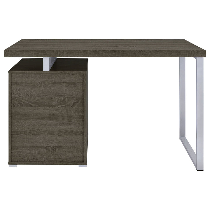 Kaitlyn Reversible Desk Wade Logan® Color: Weathered Gray