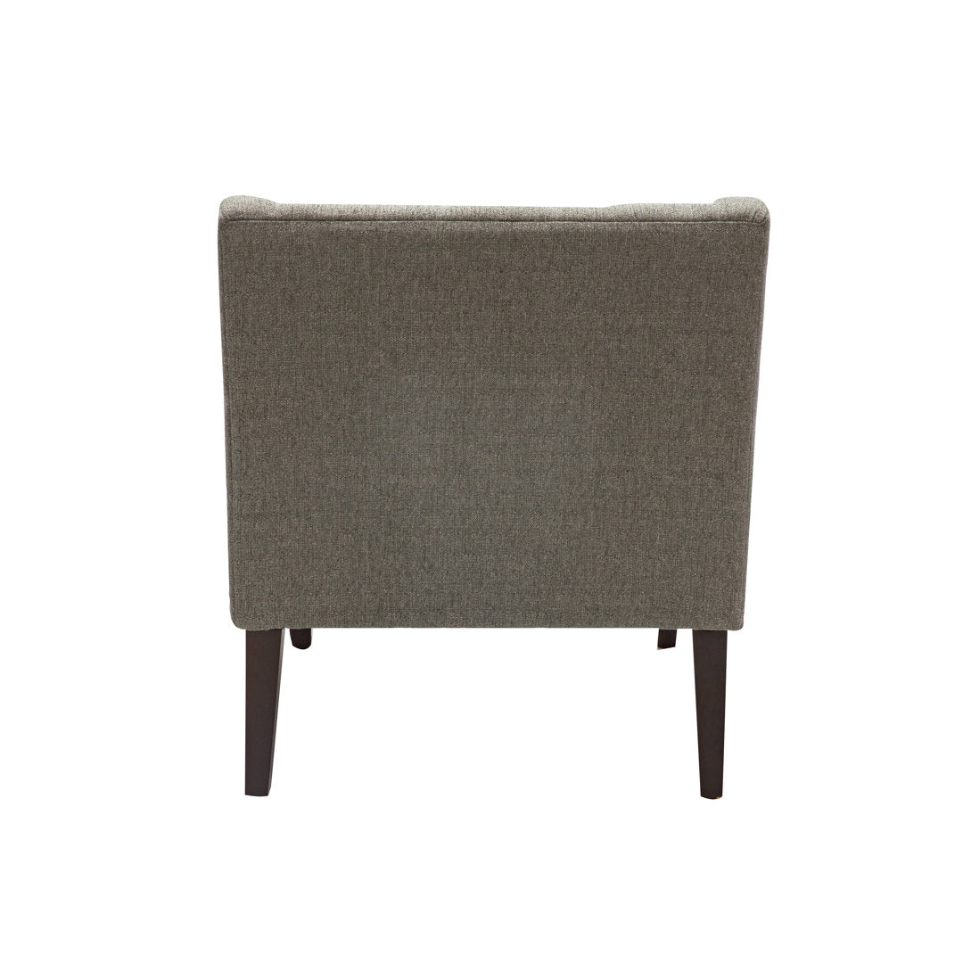 Clopton 26" Wide Mid-Century Modern Tufted Accent Armchair Hashtag Home Fabric: Dark Gray Polyester Blend