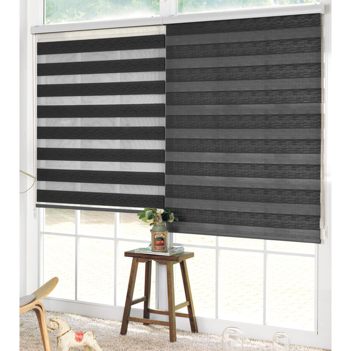 Robbe Semi-Sheer Roller Shade Wade Logan® Blind Size: 33"W x 84"L Finish: Black
