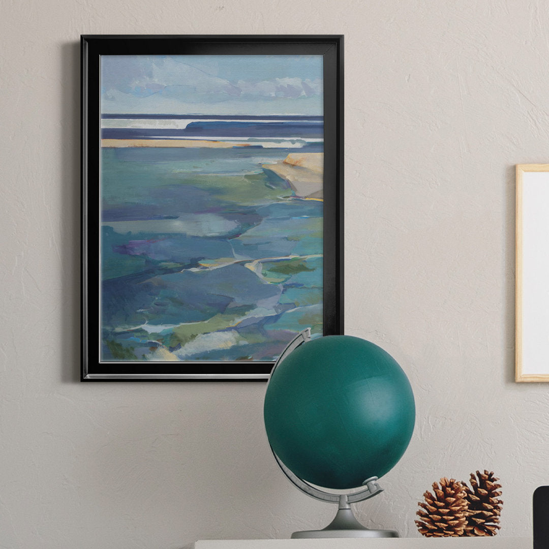 Breakwater - Picture Frame Print on Canvas Sand & Stable™ Size: 22.5" H x 30.5" W x 1.5" D Format: Black Framed Canvas