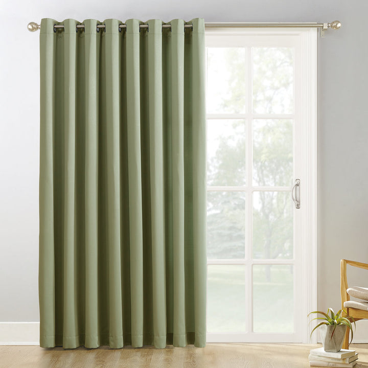 Wayfair Basics Thermal Blackout Grommet Sliding Patio Door Curtain Panel Wayfair Basics® Curtain Color: Sage Green