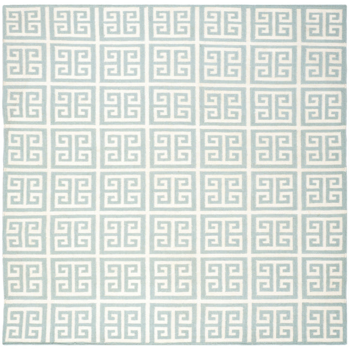 Rodgers Hand Woven Flat Weave 50% Banana Silk, 30% Wool, 20% Cotton Geometric Rug Ebern Designs Rug Size: Square 7' x 7'
