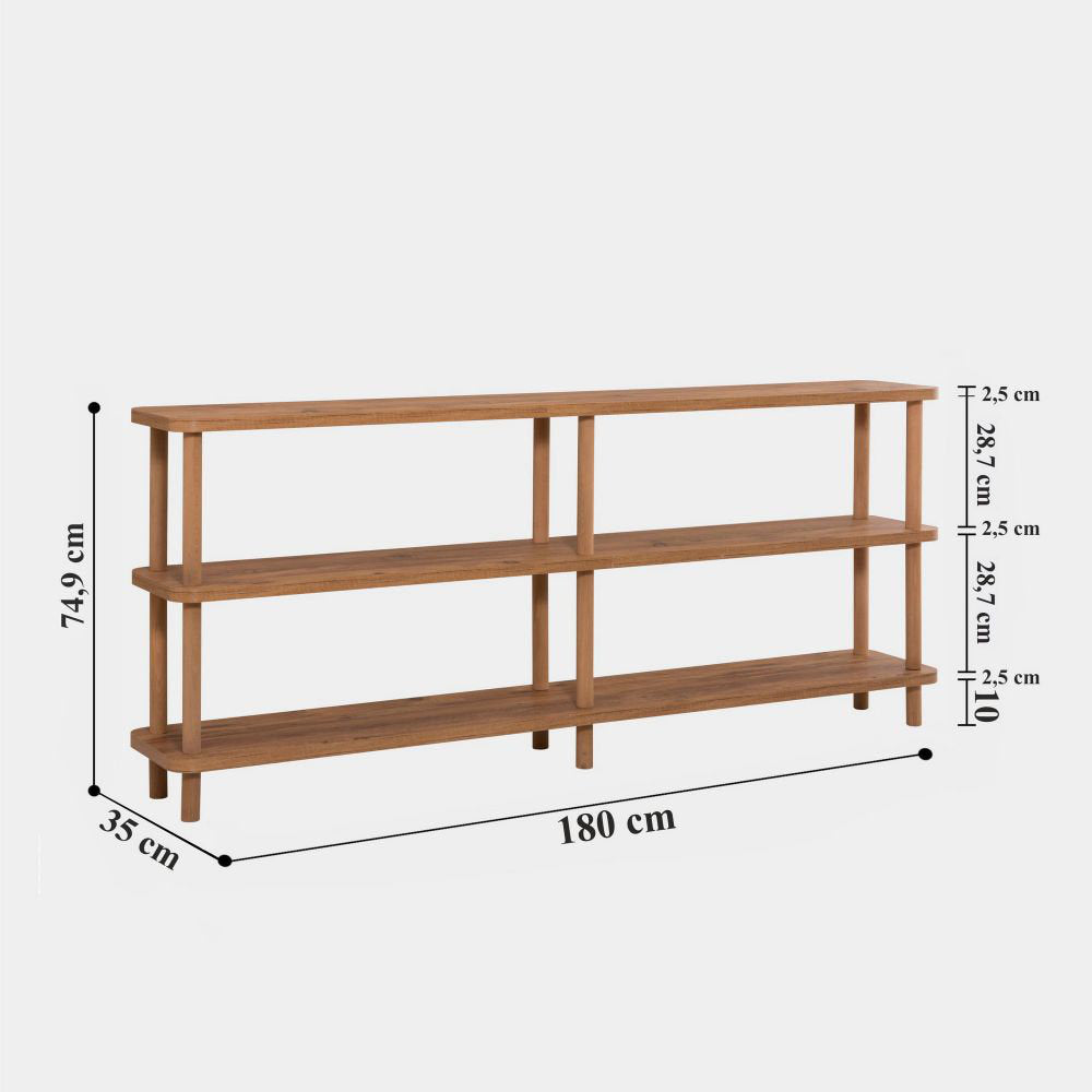 Miro 29.5" H x 70.9" W Solid Wood Etagere Bookcase East Urban Home