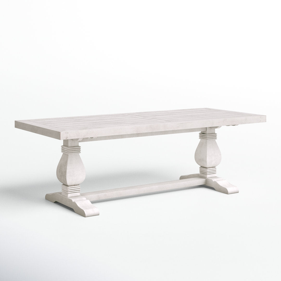 Kinston 94" Solid Wood Dining Table Birch Lane™ Color: Distressed Ivory