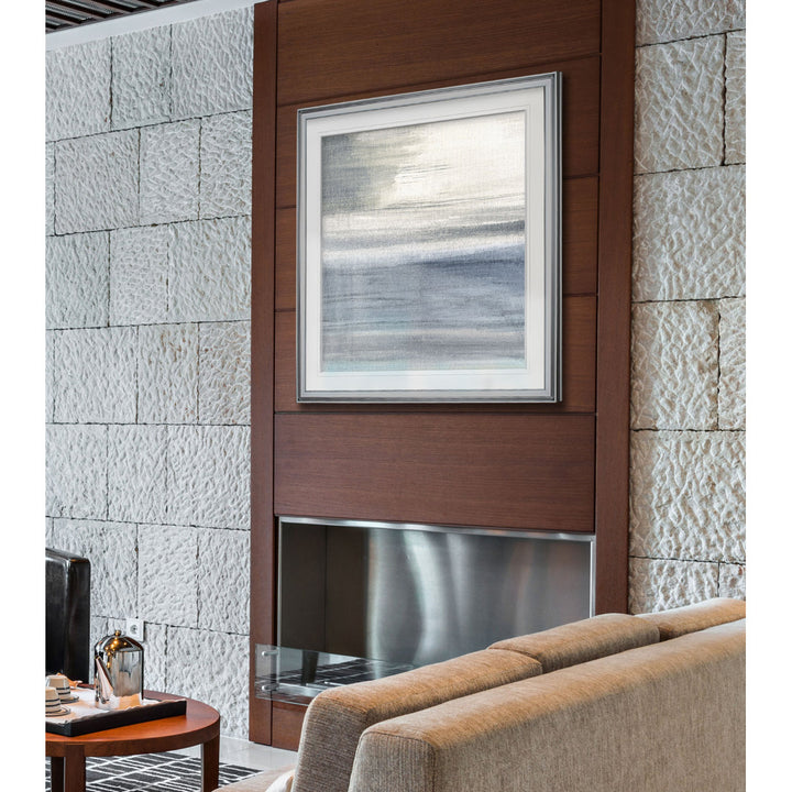 Weathered II - Picture Frame Print Beachcrest Home™ Frame Color: Silver Framed Size: 23" H x 23" W x 1.5" D