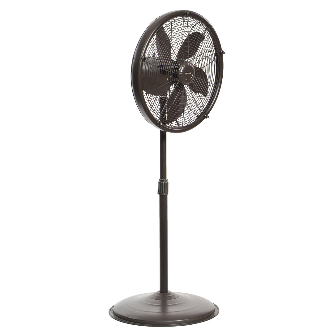 Summer Breeze Essentials Outdoor Misting Fan and Pedestal Fan Combination, 600 sq. ft. With 3 Fan Speeds and Metal Design Newair