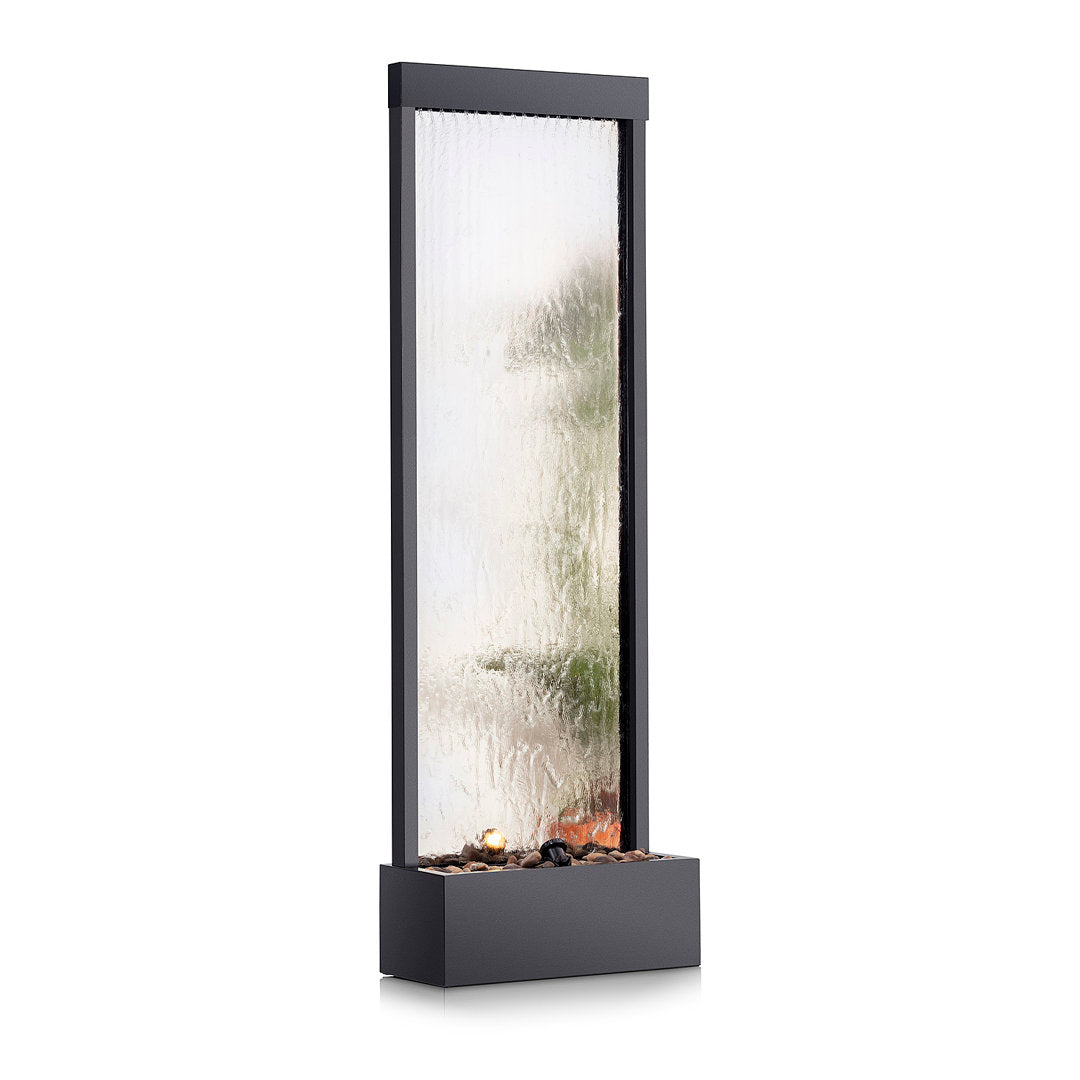 Statesboro Metal Mirror Fountain with Light Latitude Run® Color: Silver