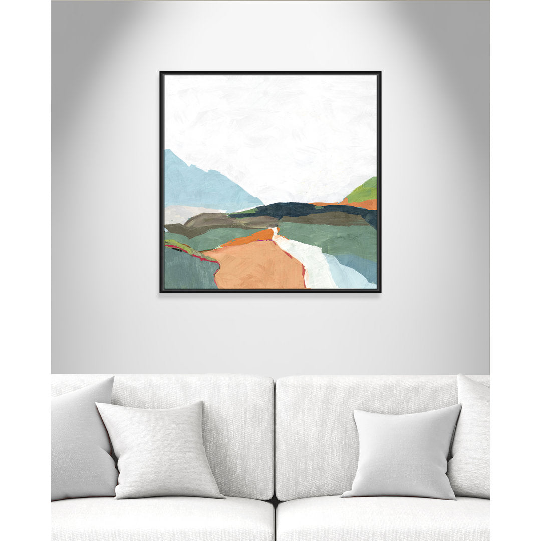 April Morning - Floater Frame Painting on Canvas Joss & Main Size: 31.5" H x 31.5" W x 2" D Format: Black