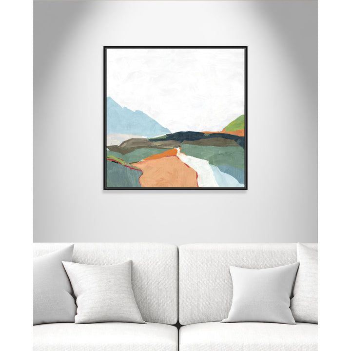 April Morning - Floater Frame Painting on Canvas Joss & Main Size: 31.5" H x 31.5" W x 2" D Format: Black