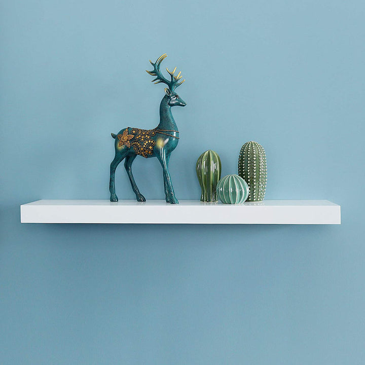 Himmelmann Floating Shelf Ebern Designs Size: 2" H x 59.5" W x 9.25" D Finish: White